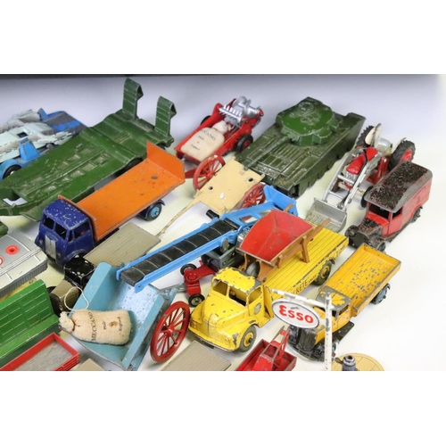 1312 - Around 35 mid 20th C play worn diecast & tinplate models to include Dinky, Corgi, Triang Spot-On and... 