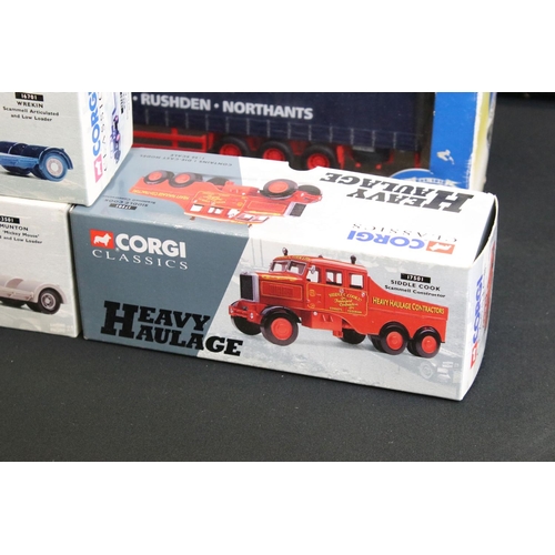 1226A - 12 Boxed Haulage and Construction diecast models to include Volvo A40D, 4 x Corgi Heavy Haulage, 4 x... 