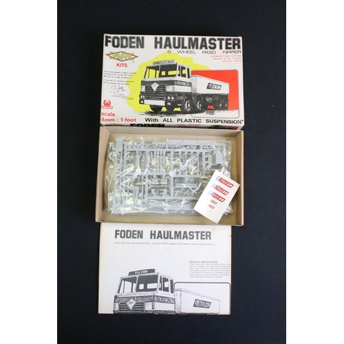 1228 - Ten boxed & unbuilt plastic model truck kits to include 7 x Keil Kraft 1/72 scale (Peterbilt 359 Tru... 