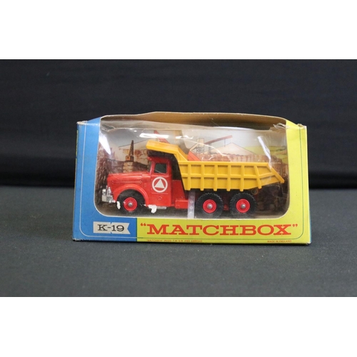 1230 - Six boxed Matchbox diecast models to include 5 x Matchbox SuperKings (K-128 DAF Aircraft Transporter... 