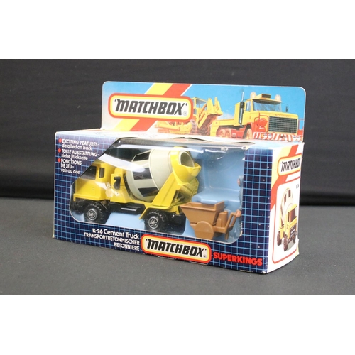 1230 - Six boxed Matchbox diecast models to include 5 x Matchbox SuperKings (K-128 DAF Aircraft Transporter... 