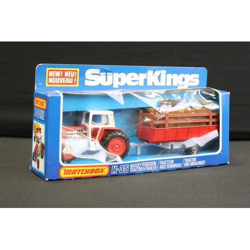 1230 - Six boxed Matchbox diecast models to include 5 x Matchbox SuperKings (K-128 DAF Aircraft Transporter... 