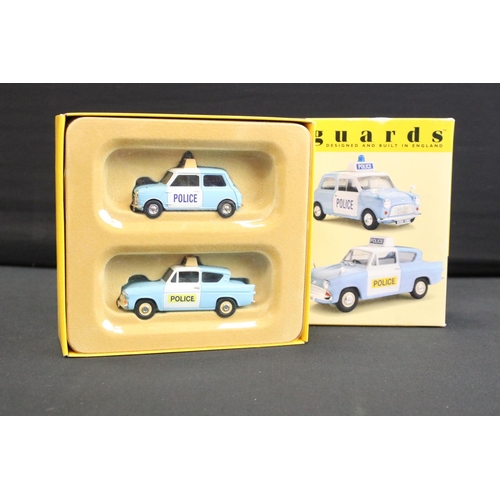 1231 - Ten boxed / cased Vanguards diecast model police vehicles, 1:43 scale to include 2 x Police Collecti... 