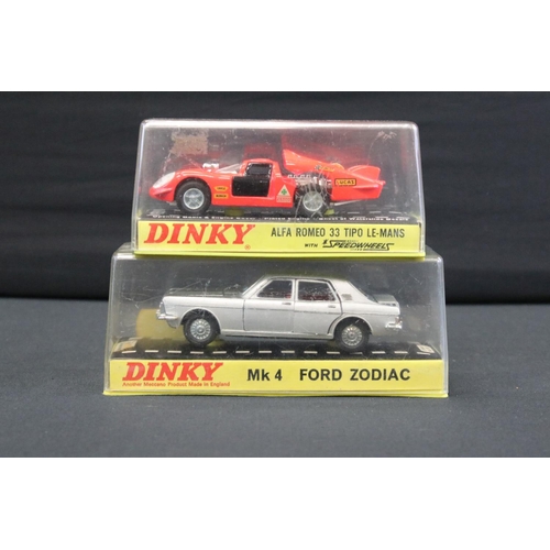 1236 - Eight cased Dinky diecast models to include 220 Ferrari P5, 216 Dino Ferrari, 132 Ford 40 RV, 153 As... 