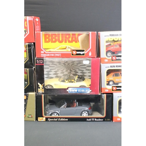 1237 - Ten boxed diecast models, 1/24 to 1/12 scale, to include Burago Gold Collection 1/21 Ford SVT F150 (... 