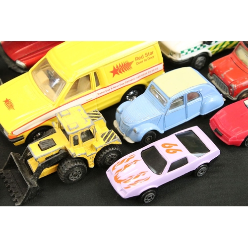 1239 - Over 100 diecast models, featuring mid 20th C examples, includes Corgi, Dinky, Majorette, ERTL & Mat... 