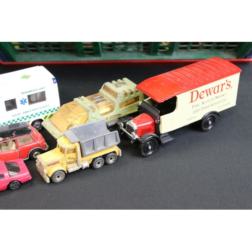 1239 - Over 100 diecast models, featuring mid 20th C examples, includes Corgi, Dinky, Majorette, ERTL & Mat... 