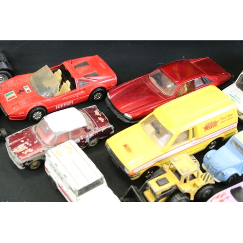 1239 - Over 100 diecast models, featuring mid 20th C examples, includes Corgi, Dinky, Majorette, ERTL & Mat... 