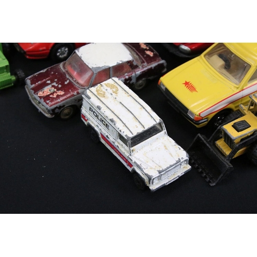 1239 - Over 100 diecast models, featuring mid 20th C examples, includes Corgi, Dinky, Majorette, ERTL & Mat... 