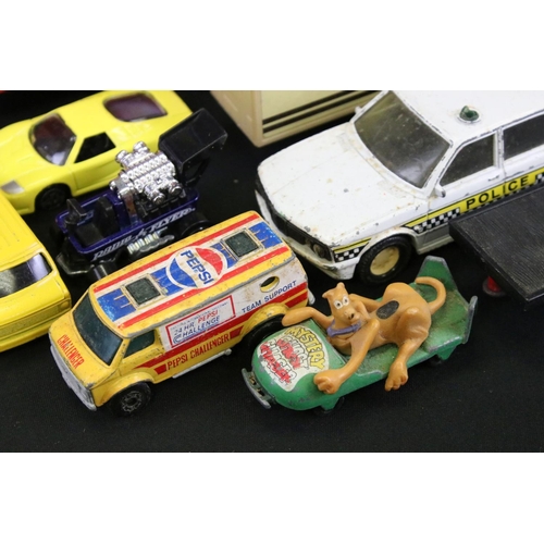 1244 - Around 130 diecast models, featuring a small quantity of mid 20th C examples, includes Corgi, Matchb... 