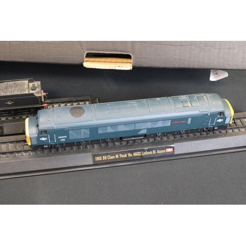 1247 - Collection of 42 plastic model locomotives, mostly OO gauge examples, featuring diesel & steam, plus... 