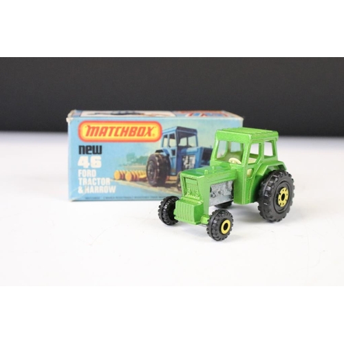 1334 - 12 Boxed Matchbox 75 Series diecast models to include 73 Model 'A' Ford, 46 Ford Tractor & Harrow, 2... 