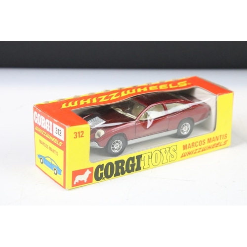 1335 - Three boxed Corgi Whizzwheels diecast models to include 393 Mercedes Benz 350SL, 385 Porsche 917 and... 