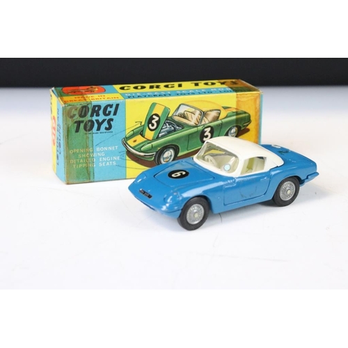 1337 - Three boxed Corgi diecast models to include 330 Porsche Carrera 6 in white (loose end flap), 324 Mar... 