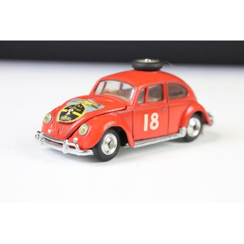 1339 - Boxed Corgi 256 Volkswagen 1200 in East African Safari Trim diecast model, no rhino figure, some dec... 