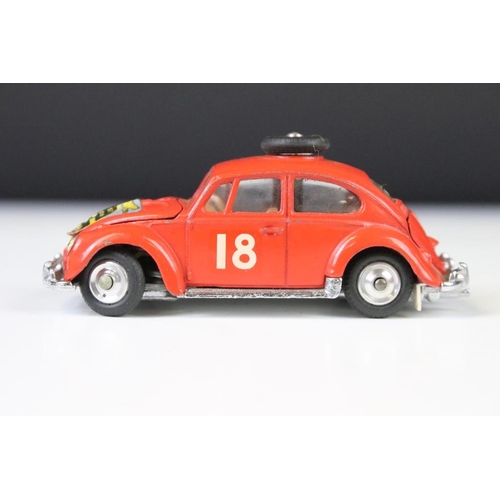 1339 - Boxed Corgi 256 Volkswagen 1200 in East African Safari Trim diecast model, no rhino figure, some dec... 