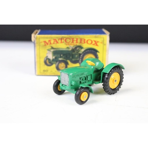 1341 - Eight boxed Matchbox diecast models to include Matchbox King Size K-11 Fordson Tractor and Farm Trai... 