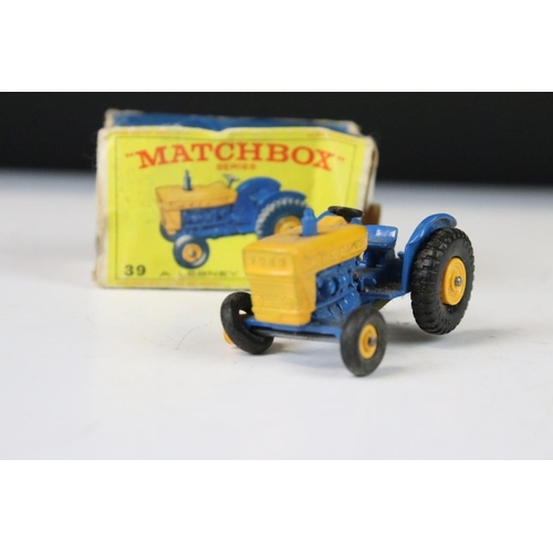 1341 - Eight boxed Matchbox diecast models to include Matchbox King Size K-11 Fordson Tractor and Farm Trai... 