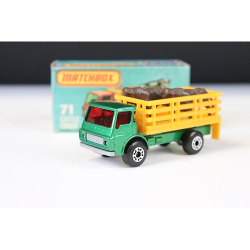 1342 - 12 Boxed Matchbox 75 Series diecast models to include 44 Passenger Coach, 58 Faun Dump Truck, 14 Pet... 