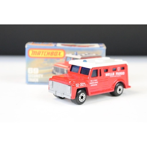 1342 - 12 Boxed Matchbox 75 Series diecast models to include 44 Passenger Coach, 58 Faun Dump Truck, 14 Pet... 