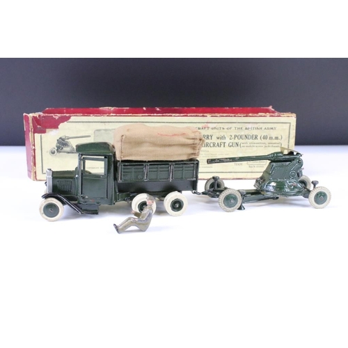 1346 - Two boxed Britains military diecast models / model sets to include 1832 10-Wheel Lorry And 2-Pounder... 