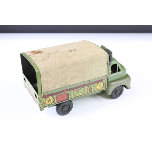 1349 - Boxed Wells GPO Repair Lorry tin plate friction model (stains to hood and some play wear, vg box) pl... 