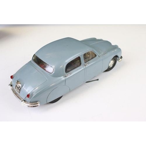 1351 - Two boxed Triang Electric models to include 1/20 2.4 Litre Jaguar in pale blue and MG Series MGA in ... 