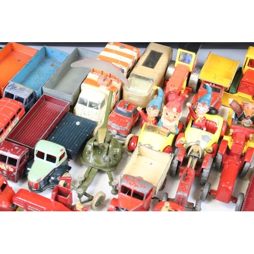 1292 - Over 40 mostly mid 20th C play worn diecast models, to include Dinky, Corgi, Triang & Matchbox examp... 