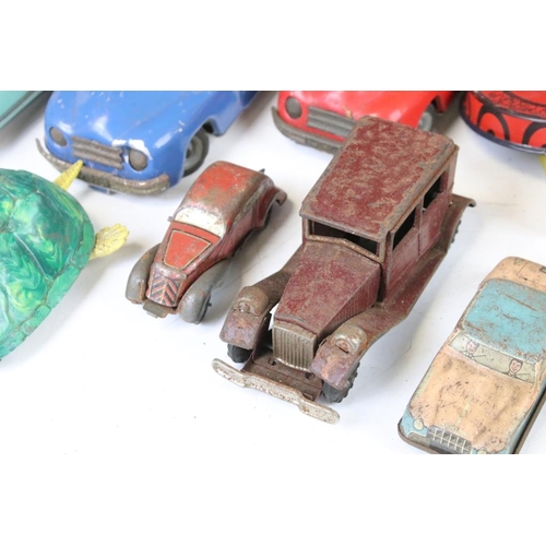 1294 - 11 Mid 20th C onwards tinplate models to include 2 x Chad Valley Harborne, Lehmann Paak-Paak 903, Tr... 