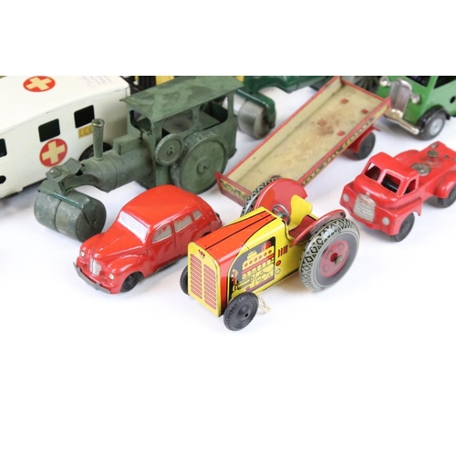 1298 - 13 Mid 20th C onwards tinplate models to include Triang Minic, Mettoy & Tonka, featuring a Triang Mi... 