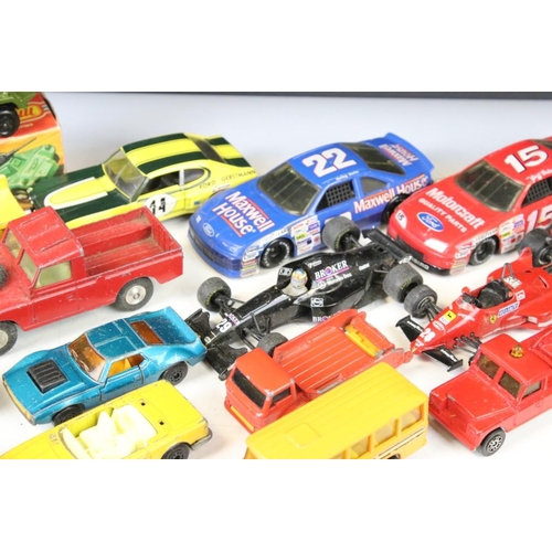 1363 - 24 Mid 20th C onwards play worn diecast / plastic models to include boxed Corgi 319 Lotus Elan Coupe... 