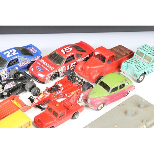 1363 - 24 Mid 20th C onwards play worn diecast / plastic models to include boxed Corgi 319 Lotus Elan Coupe... 