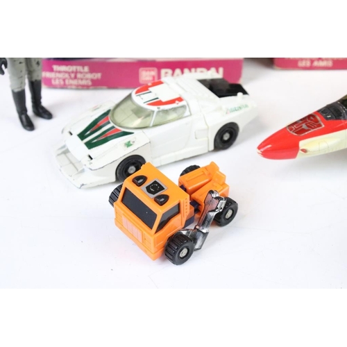 1410 - Transformers - Four original Hasbro Takara Transformers to include Jetfire plus 2 x boxed Bandai Rob... 