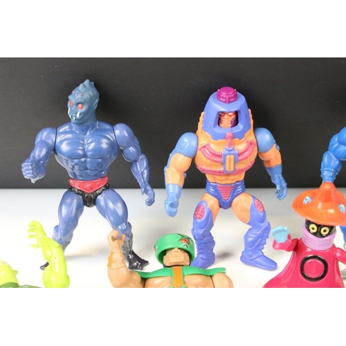 1412 - Masters of the Universe - 13 Original Mattel He Man figures to include Buzz Off, Man E Faces, Hordak... 