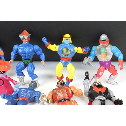 1412 - Masters of the Universe - 13 Original Mattel He Man figures to include Buzz Off, Man E Faces, Hordak... 