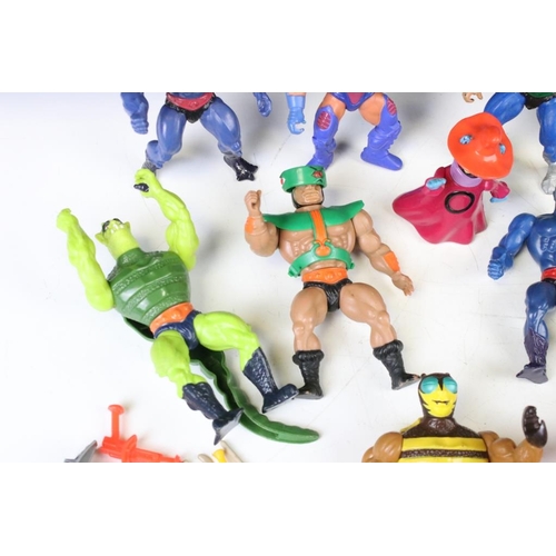 1412 - Masters of the Universe - 13 Original Mattel He Man figures to include Buzz Off, Man E Faces, Hordak... 