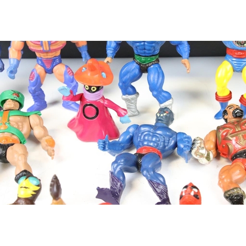 1412 - Masters of the Universe - 13 Original Mattel He Man figures to include Buzz Off, Man E Faces, Hordak... 