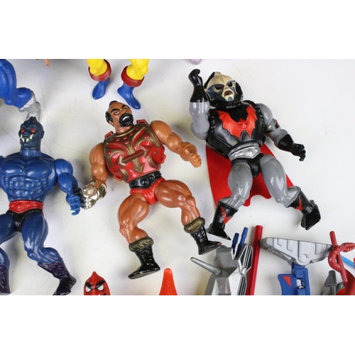 1412 - Masters of the Universe - 13 Original Mattel He Man figures to include Buzz Off, Man E Faces, Hordak... 