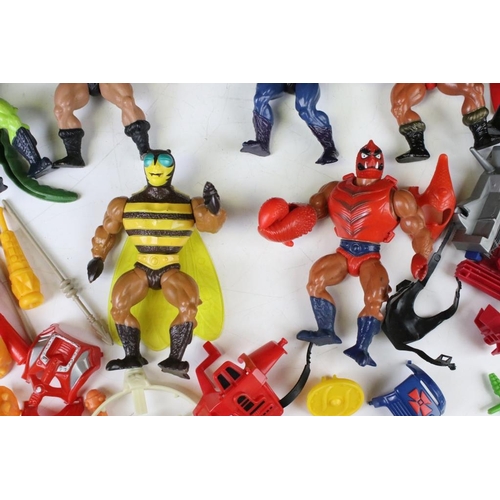 1412 - Masters of the Universe - 13 Original Mattel He Man figures to include Buzz Off, Man E Faces, Hordak... 