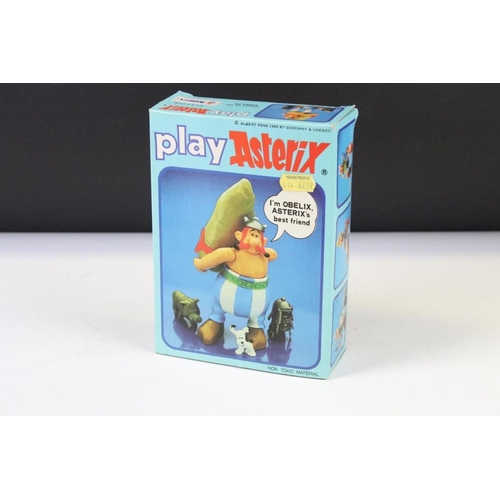 1415 - Three boxed Play Asterix figure / sets to include Obelix, Asterix and Legionaire's Tent, contents un... 