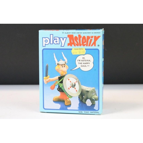 1415 - Three boxed Play Asterix figure / sets to include Obelix, Asterix and Legionaire's Tent, contents un... 