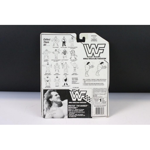 1426 - WWF / WWE Wrestling - Four carded Hasbro WWF figures to include Million Dollar Man Ted Dibiase, Brut... 