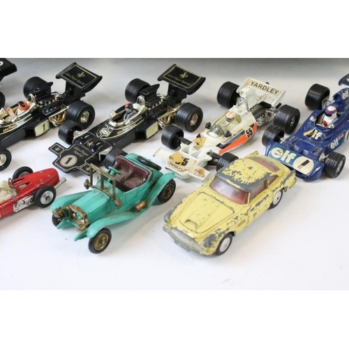 1315 - Quantity of mid 20th C play worn diecast models to include Corgi, Dinky, Solido, Matchbox etc