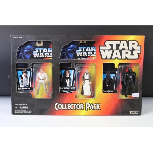 1405 - Star Wars - Two Kenner Star Wars Collector Packs each containing 3 x carded figures to include 69701... 