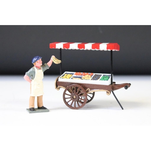 307 - Boxed Trophy Miniatures Streets Of Old London 'Fruit Vendor' metal figure set, no. C57 (gd overall w... 