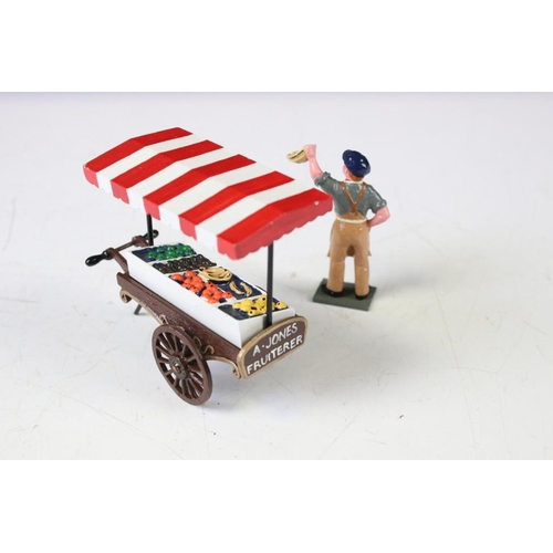 307 - Boxed Trophy Miniatures Streets Of Old London 'Fruit Vendor' metal figure set, no. C57 (gd overall w... 