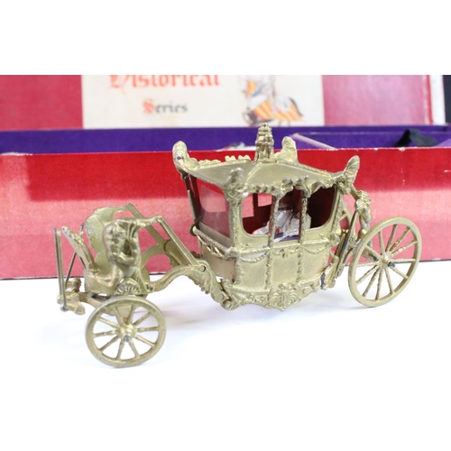 336 - Two boxed Britains ' Historical Series ' metal figure sets to include No. 1470 - The State Coach (so... 