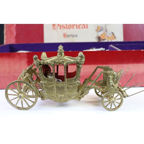 336 - Two boxed Britains ' Historical Series ' metal figure sets to include No. 1470 - The State Coach (so... 