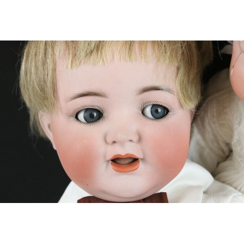 414 - Five Early 20th century Bisque Head Baby Dolls with fixed bodies, including three Armand Marseille, ... 