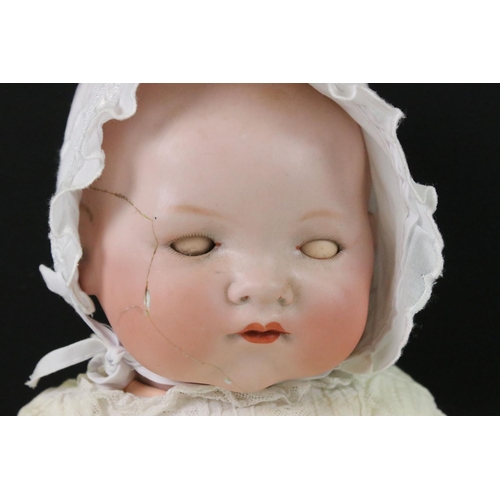 414 - Five Early 20th century Bisque Head Baby Dolls with fixed bodies, including three Armand Marseille, ... 